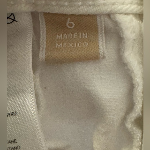 Michael Kors Women's Cream Skinny Jeans with side zippers - Picture 7 of 8